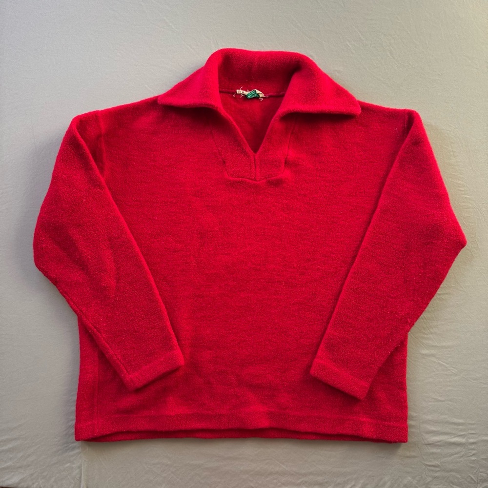 Vintage 1950s Abercrombie & Fitch Johnny Collar Sweater